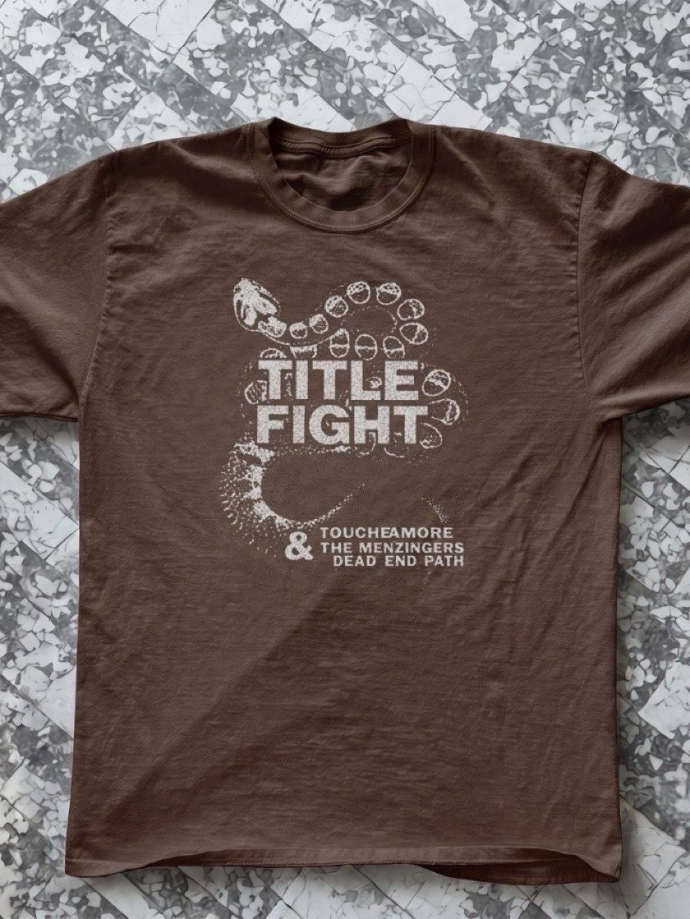 Title Fight Brown Graphic Band T‑Shirt